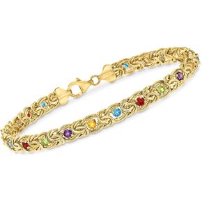 Ross-Simons 3.40 CT. T.W. سوار بيزنطي متعدد الحجر