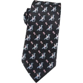Koolele Men Horseshoe Jacquard Tie Tie Horse Racing Festival Party Party Black Ties للرجال 3.15 بوصة (8 سم) in Kuwait