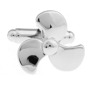 Fan Propeller Plane Aviation Cufflinks for Men, Unique Airplane Design, Ideal Gift for Pilots, Aviation Enthusiasts, and Travel Lovers