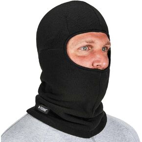 قناع الوجه بالاكلافا مع جيب سحاب لإدراج قبعة عثرة ، ergodyne n-ferno 6893z ، أسود