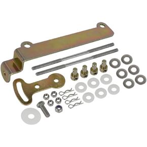 for Holley 1850 Dual Carburetor Linkage Kit - Dual Quad 2x4 Progressive Linkage Assembly, Yellow Zinc Plated Iron, Carburetor Linkage for Smooth Throttle Control