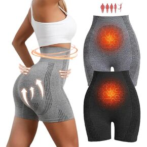 2025 Viresta ion Shaping Shorts, Waist Micro Vibration Massage Shaping Shorts, Ice Silk Ion Fiber Repair Shaping Shorts