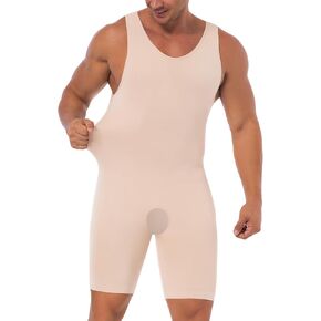 Men's Full Body Shaper Tummy Control Shapewear Slimming Compression Underwear Bodysuit Undershirt Fajas Para Hombres