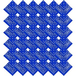 36 Pack Bandanas for Women Men Cowboy Bandana Handkerchief Headband Face Mask Bulk for Party Costume