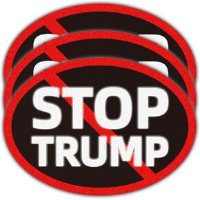 8647 Reflective Resist Sticker 3 Pack 7″×4″ in Political Bumper Decal, Anti-Trump Not My President Vinyl Political Sticker, Soslina Weatherproof High Visibility Car & Truck Decal