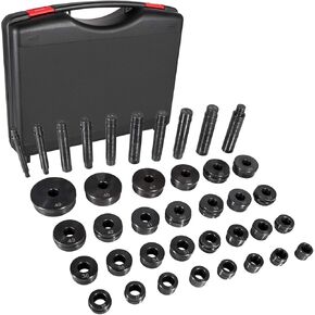 T-0220-39 Master Transmission Bushing Driver Tool 29* Bushings 10* Bushing Drive Handles for GM Chrysler Ford Transmissions Bushing Bearing Seal Installer Remover Tool, Black