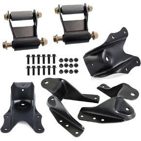 722-101 722-013 Rear Leaf Spring Rearward Shackle Hanger Kit and Forward Hanger Bracket For 1981-1997 Ford F-250 F-350
