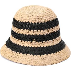 Kate Spade New York Women Women's Spade Cloche Hat ، غطاء ملحق الأزياء الأنيق للصيف