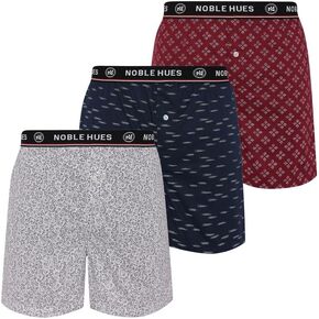 Men's Boxer 5 Pack Cotton Boxer Shorts, Comfortable Cotton Boxers for Man, Multi-color Check Pattern, Sleepwear