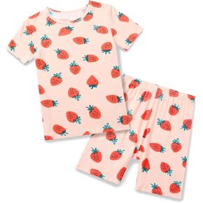 Bamboo Viscose Toddler Unicorn Mermaid Girls Kids Pajamas Short Summer Summer Cool Snug Fit Pjs 12m-8y 2pcs
