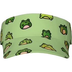 Cute Funny Frog Sport Sun Visor Hats Frog Print Baseball Cap Adjustable Snapback Hats Women Men