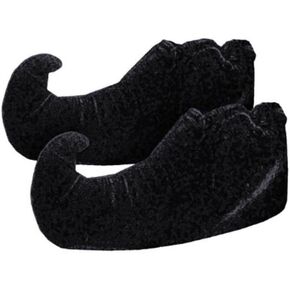 MyPartyShirt Black Elf Shoe Covers - Adult