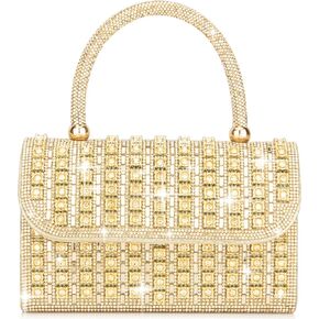 Women's Evening Bag Purse Clutch Bag Ladies Rhinestone Purses Glitter Small Handbags Party Wedding Prom
