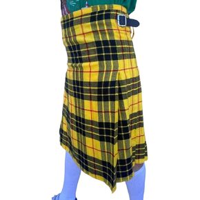 Kilt for Men Scottish Tartan Mens Kilt Highland Leather Straps