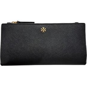 Tory Burch Women's Emerson Slim Envelope Wallet (Black)