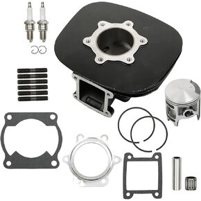 Cylinder Piston Gasket Top End Kit Set Replacement for Yamaha Blaster 200 YFS200 1988-2004 2005 2006 Replacement for 2XJ-11631-01-97 3JM-11601-00-00