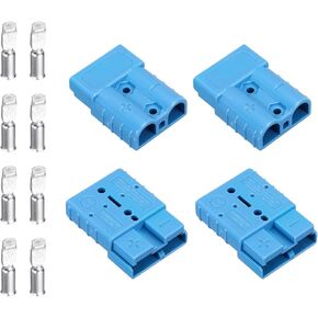 موصل طاقة بطارية Meccanixity ، 50a 6awg 8awg 10awg 12awg سلك تسخير مجموعة البطارية بطارية متصلة سريعة/فصل موصلات توصيل كابل الطائر لبرنامج تشغيل Winch Auto Car Trailer ، أسود ،