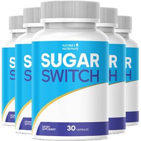 Sugar Switch – Natural Daily Formula with Vitamins, Herbs & Botanicals – Non-GMO – Easy to Use – Made in USA – 30 Capsules, 6 Month Supply