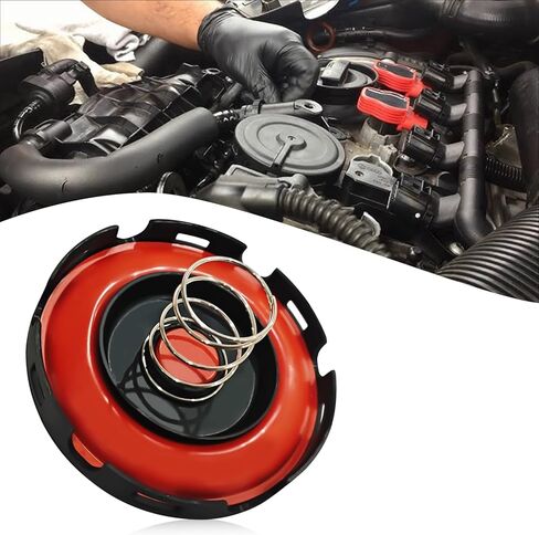 1 PC Car PCV Valve Diaphragm مجموعة مع Spring ، استبدال صمام PCV 917-064 06H103495E 07K103469F 07K103469G 07K103 ، متوافق مع Jetta Passat Beetle Audi A3 Golf Jetta 2.5L/2.0L (Black) in Saudi Arabia