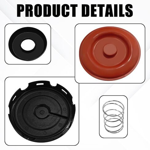 1 PC Car PCV Valve Diaphragm مجموعة مع Spring ، استبدال صمام PCV 917-064 06H103495E 07K103469F 07K103469G 07K103 ، متوافق مع Jetta Passat Beetle Audi A3 Golf Jetta 2.5L/2.0L (Black) in Saudi Arabia