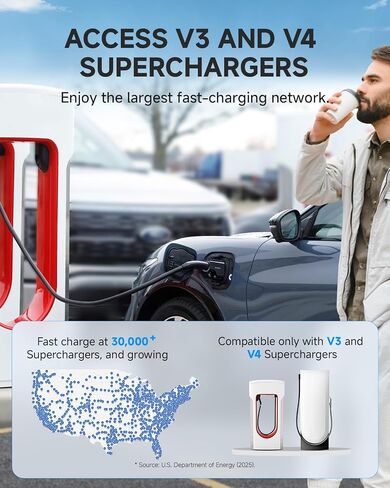 Fondwell NACS to CCS Charger Adapter: Compatible with Tesla Superchargers to CCS1 EV Charge Ports - Fast Charging with DC 1000V 500A 250kW in Saudi Arabia