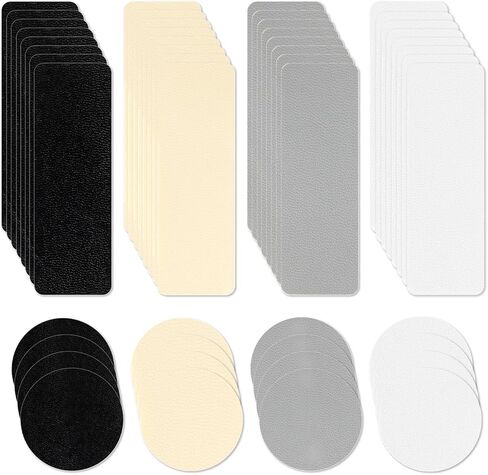 48Pcs Shoe Patches for Holes - SelfAdhesive Shoe Mesh Repair Patche, Rectangular Circle Shape Shoe Hole Repair Patches,Leather Patches for Shoe in Kuwait