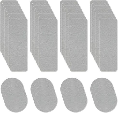 48Pcs Shoe Patches for Holes - SelfAdhesive Shoe Mesh Repair Patche, Rectangular Circle Shape Shoe Hole Repair Patches,Leather Patches for Shoe in Kuwait