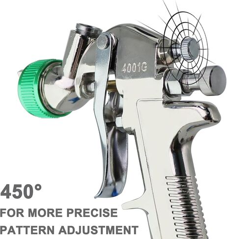 رش الطلاء ، بندقية الطلاء رذاذ HVLP مع فوهة 1.7 مم كوب 600 سم مكعب ، طلاء برش الطلاء مجموعة 10pcs 20ous in Kuwait