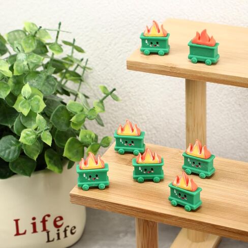 20 Set Resin Dumpster Trash Shape with Fire Gift Team Employee Appreciation Gift Emotional Desk Accessories for Staff Teacher Office Coworker Nurse Medical Volunteer Favor (Green) in Saudi Arabia