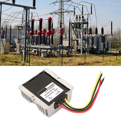 Power Adapter Voltage Booster, 18-36V to 24V ± 0.25 Step UP/Down Converter, Waterproof DC/DC Voltage Regulator Module Power Converter Transformer for Car Truck Vehicle Boat (6A) in Saudi Arabia
