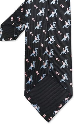 Koolele Men Horseshoe Jacquard Tie Tie Horse Racing Festival Party Party Black Ties للرجال 3.15 بوصة (8 سم) in Kuwait
