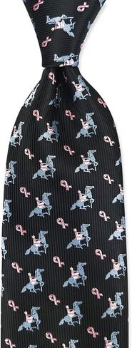 Koolele Men Horseshoe Jacquard Tie Tie Horse Racing Festival Party Party Black Ties للرجال 3.15 بوصة (8 سم) in Kuwait