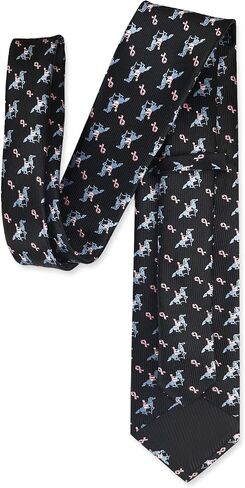 Koolele Men Horseshoe Jacquard Tie Tie Horse Racing Festival Party Party Black Ties للرجال 3.15 بوصة (8 سم) in Kuwait