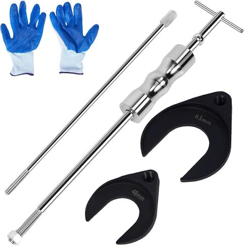 CV Joint Puller Adapter, Carbon Steel U Shaped Axle Removal Tool for Slide Hammer, with 5/8inx18 Threads, Unconspicuous Retaining Rings for Efficient Disassembly (Set) in Saudi Arabia