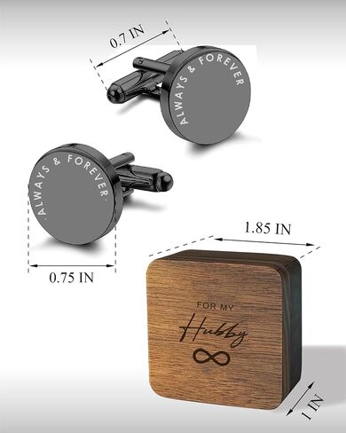 Mens Cufflinks - Gifts for Husband from Wife - Anniversary, Birthday Gifts for Husband in Saudi Arabia