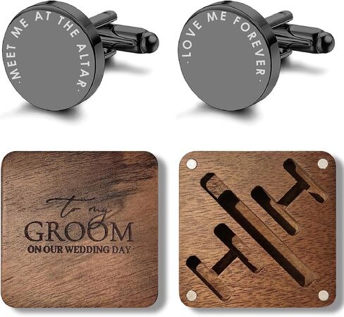 Mens Cufflinks - Gifts for Husband from Wife - Anniversary, Birthday Gifts for Husband in Saudi Arabia