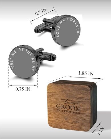 Mens Cufflinks - Gifts for Husband from Wife - Anniversary, Birthday Gifts for Husband in Saudi Arabia