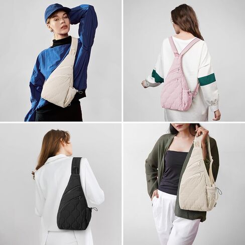 G4Free Casual Crossbody Bag Sling Daypack for Women Lightweight Backpack Fashionable Chest Bag for Daily Outings in Saudi Arabia