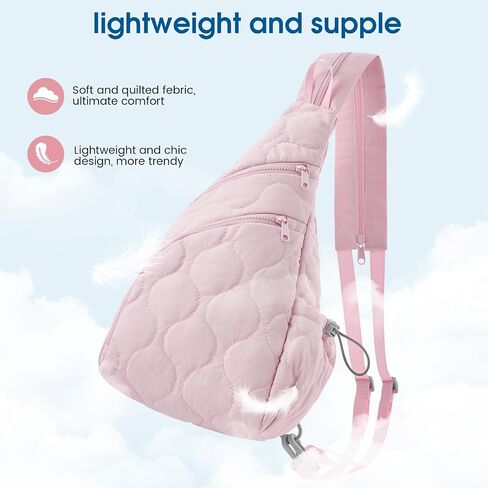 G4Free Casual Crossbody Bag Sling Daypack for Women Lightweight Backpack Fashionable Chest Bag for Daily Outings in Saudi Arabia