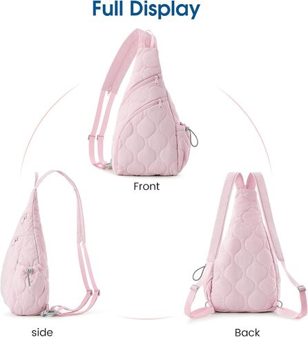 G4Free Casual Crossbody Bag Sling Daypack for Women Lightweight Backpack Fashionable Chest Bag for Daily Outings in Saudi Arabia