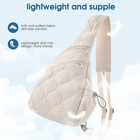 G4Free Crossbody Bag Bag Sling Daypack للنساء حقيبة صدر ذات وزن خفيف للوزن لظهرها للنزهات اليومية in Saudi Arabia