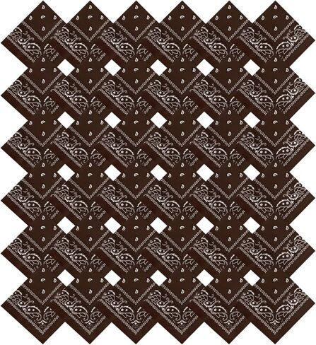 36 Pack Bandanas for Women Men Cowboy Bandana Handkerchief Headband Face Mask Bulk for Party Costume in Saudi Arabia