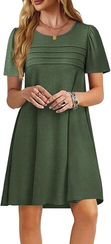 imily bela womens summer dismual tirt dress فستان قصير الأكمام in Kuwait