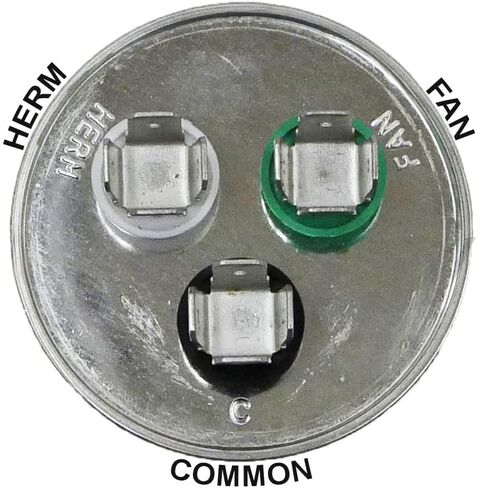 35+5 فائق التوهج 35/5 MFD ±5% 370V/450VAC CBB65، مكثف تشغيل مزدوج، مكثفات لتشغيل محرك مروحة وحدة تكييف الهواء، مضخة حرارية أو مكثف بارد مستقيم 35+5 MFD 35/5 فائق التوهج، ضمان مدى الحياة in Saudi Arabia