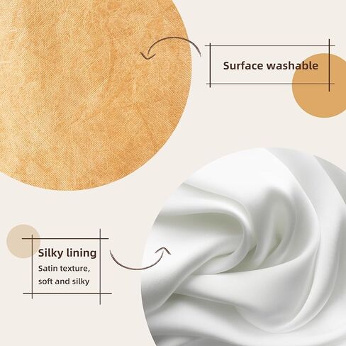 إدراج محفظة خفيفة الوزن متوافقة مع أكياس Boheme Hobo ، مصنوعة من سطح الورق المقاوم للماء وبطانة ساتان حريري (Craie) in Kuwait