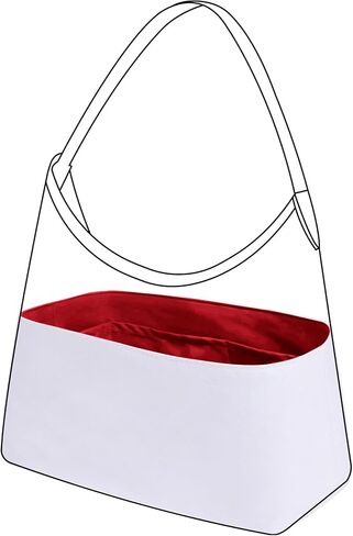 DGAZ Lightweight Purse Organizer Insert for Goyard Hobo Bag,silk and DupontPaper handbag inner for Luxury Bags(Craie,Hobo Bag) in Saudi Arabia