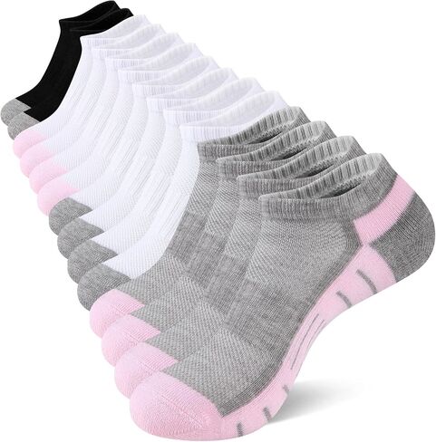 Heatuff 7 Pairs Ankle Socks Womens Athletic Cushioned Running Low Cut Socks for Women in Saudi Arabia
