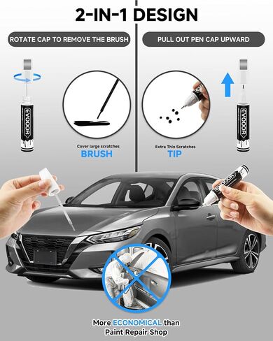 QAB Pearl White Tricoat Touch Up Paint Compatible with Nissan Exact Match 2 in 1 Touch up Paint for Chips and Nicks Repair in Saudi Arabia