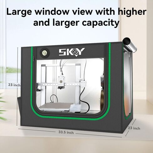 2 in1 3D Printer Enclosure with Storage Box LED Light,Thermo-Hygrometer, Fireproof Dustproof Tent Constant Temperature Protective Cover 820*600*720mm for Bambu Lab A1,A1 Mini,Ender3 Series, Ender3 Neo in Saudi Arabia