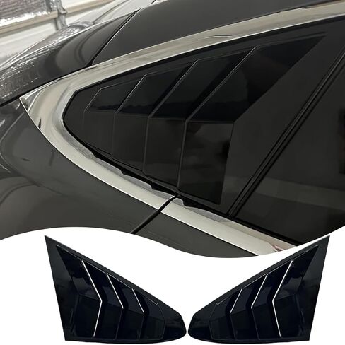 Window Louver，2Pcs Side Vent Window Louvers for Tesla Model 3 2017-2025, ABS Print Sport Window Decorative Covers, Exterior Trim Accessories - Carbon Fiber in Saudi Arabia